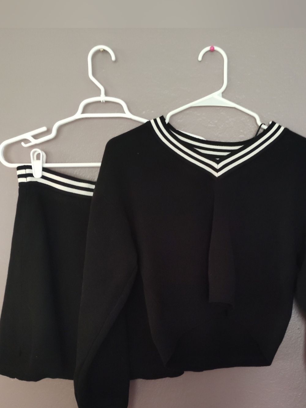 House Of Harlow 1960 Crop Sweater And Skort Set Academia Athletic Casual M